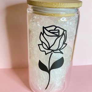 Glass Can Rose